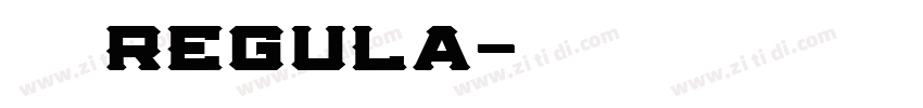 飞花宋体 Regula字体转换